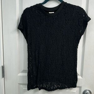 Small black lace top